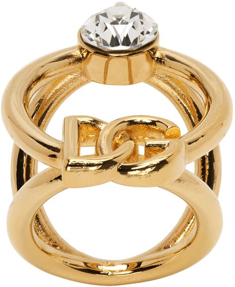 dolce gabbana ring silber gold rosegold|Yellow gold ring with flower .